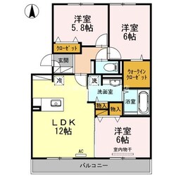 シャルム　B棟の物件間取画像